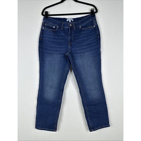 Encore By Indian Menzel Petite Skinny Ankle Jeans Size 12 Medium Wash A516302 - Picture 2 of 16